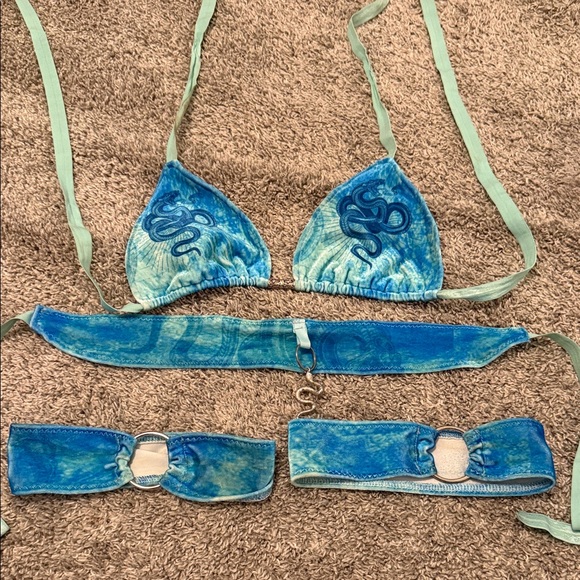 Aqua Tie-Dye festival Set - Picture 3 of 6